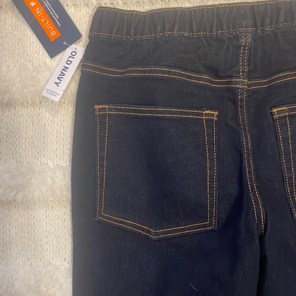 Old Navy built in flex jeans denim joggers pull on dark wash boys size 14–16 XL - Picture 10 of 16